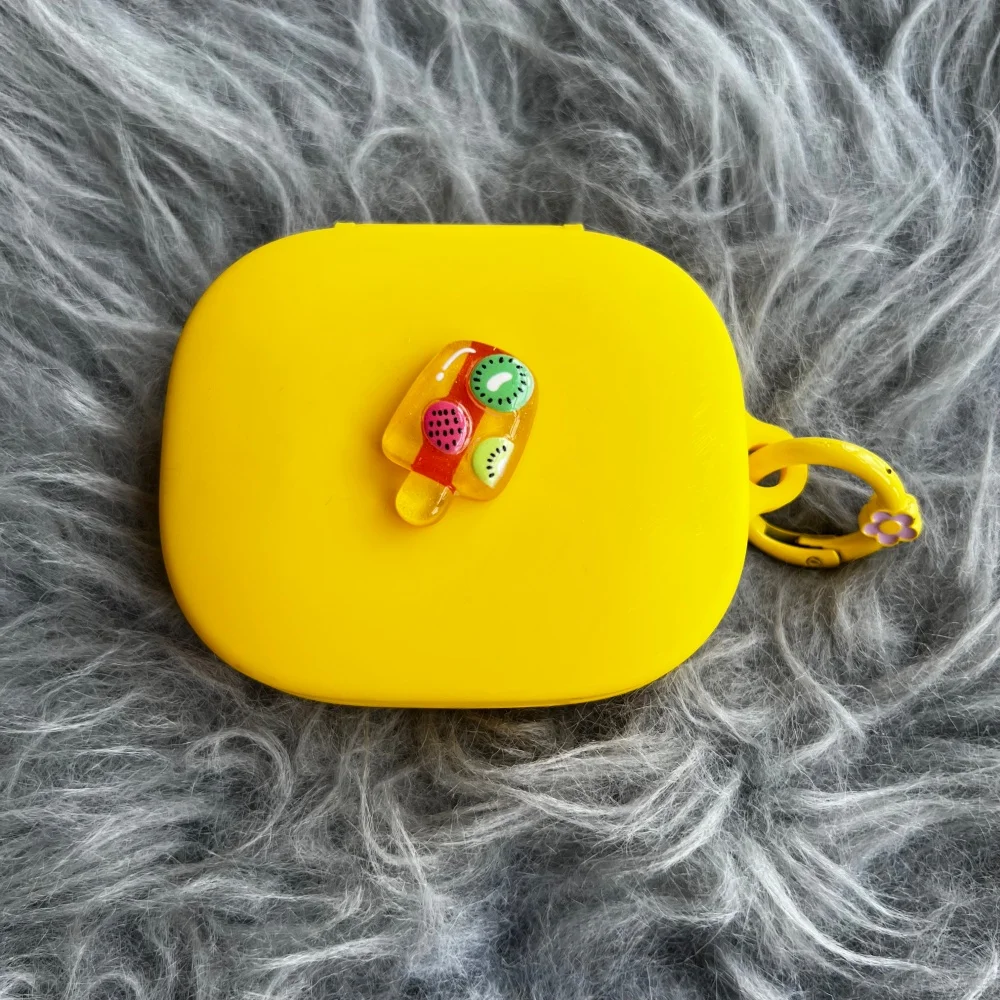 Adorable Fruit-Themed Protective Headphone Case with Hook