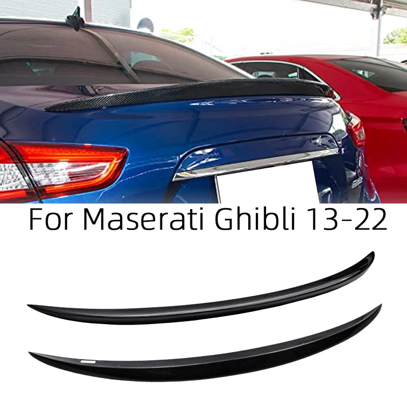 For Maserati Ghibli Oe Style Carbon Fiber Rear Spoiler Trunk Wing 2013