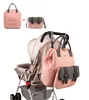 Lequeen Fashion Mummy Maternity Nappy Bag Large Capacity Nappy Bag Travel Backpack Nursing Bag for Baby Care Women's Fashion Bag 2