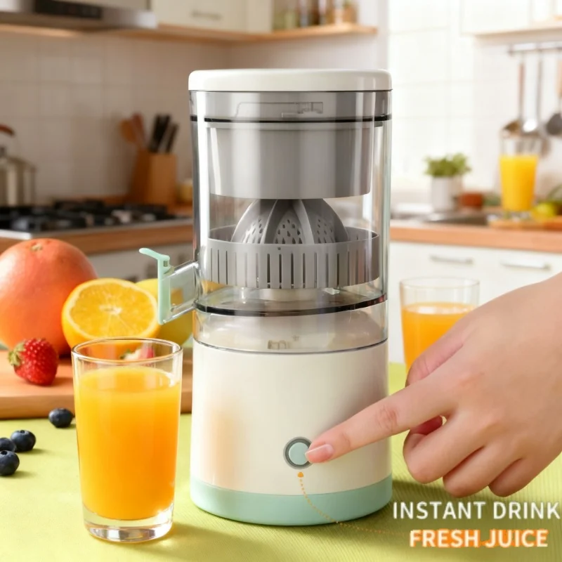 جديد الكهربائية اللاسلكية التلقائي عصارة الليمون البرتقال المحمولة الكهربائية كوب لصنع العصائر الفاكهة صانع العصير المنزلية الصغيرة مع فاصل