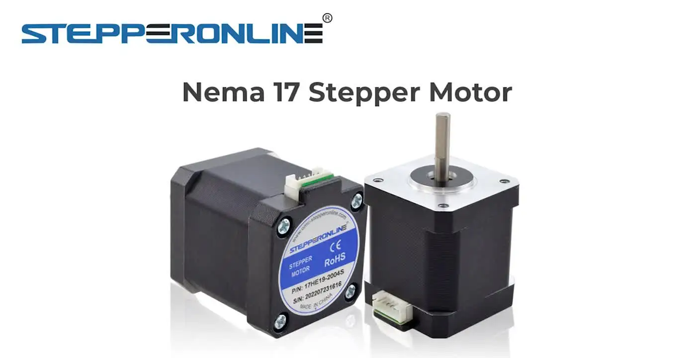 STEPPERONLINE Lot De 5 Moteurs Pas à Pas Nema 17 – 55 Ncm – 2A – 1.8° – 4 Fils – Imprimante 3D, CNC, Extrudeuse