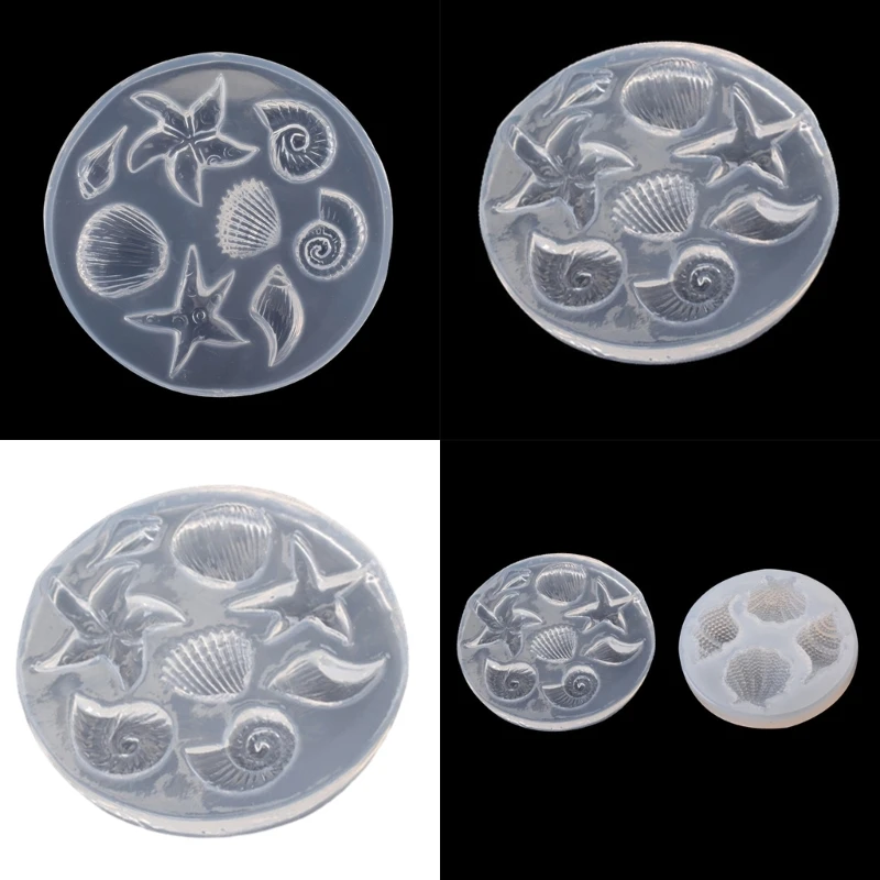 

Making Mould Easy to Clean Silicone Casting Mold Handmade Ocean Theme Accessory Mould for DIY Enthusiasts R3MC