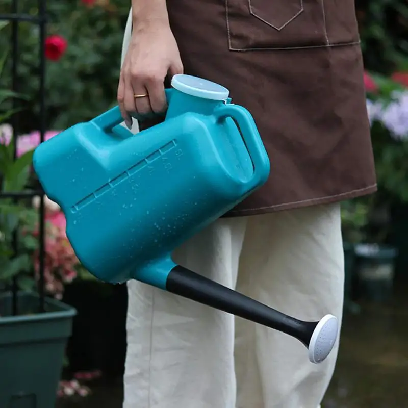 

Sprinkler Watering Can With Lid Gardening Watering Can Shower Spout Gallon 5L Long Spout Sprinkler Kettle Garden Plants Tool