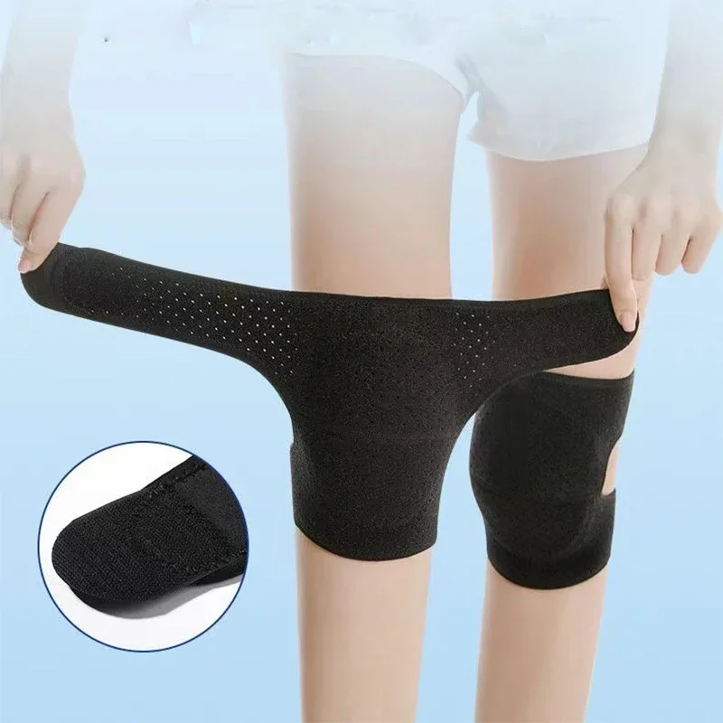 1PCS Sports Compression Knee Pads Elastic Knee Protector Thickened Sponge Knees Brace Support for Dancing Workout Training