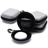 Portable Data Cable Organizer Bag Small EVA Oval Earphone Storage Bags Hard Shell Waterproof Cases Charger U Disk Zipper Pouch 5