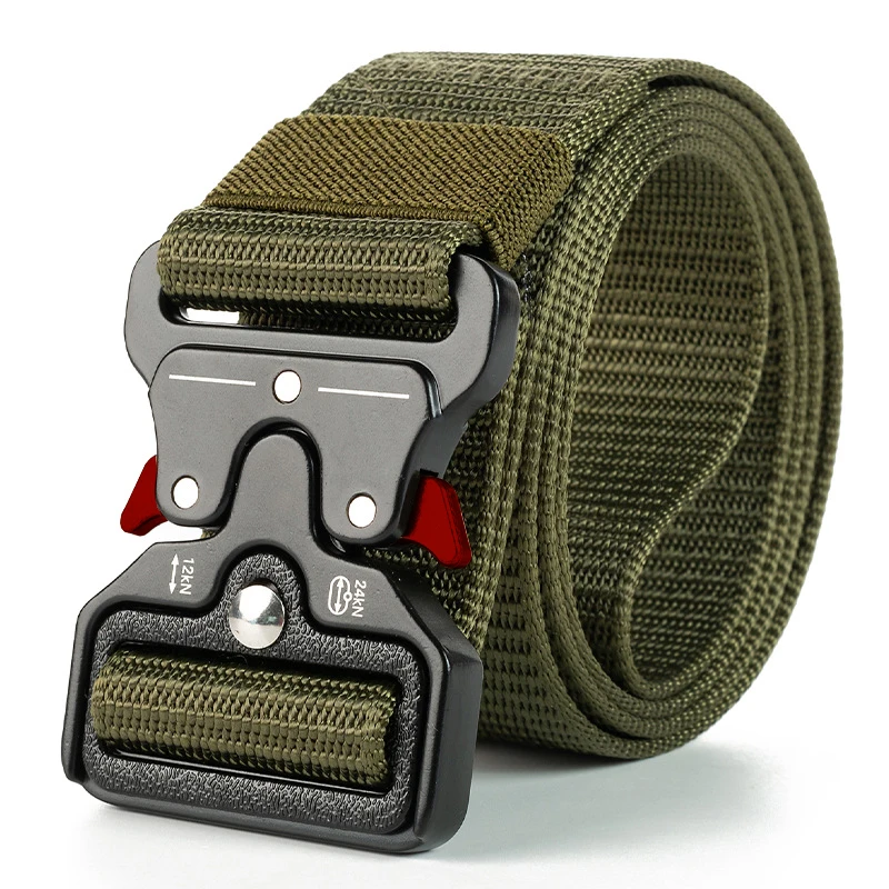 

MATA Genuine tactical belt quick release outdoor military belt soft real nylon sports accessories men and women black belt