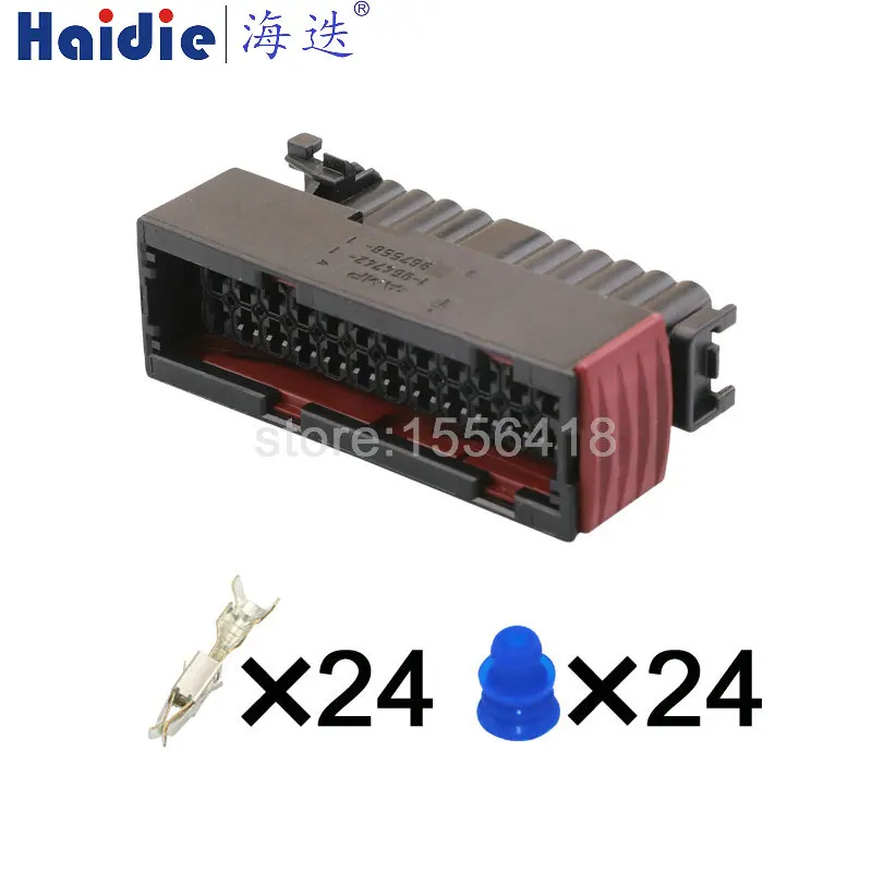 24pin auto housing electric plug wiring harness plug cable connector ...