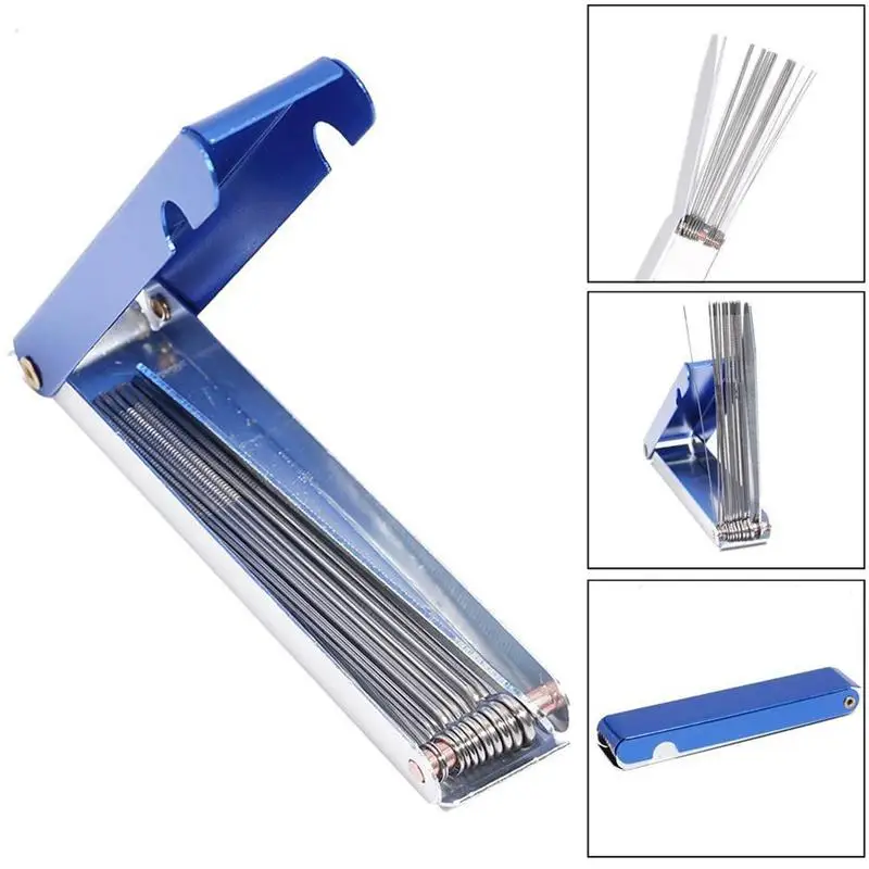 Pulitore Per Ugelli Torcia Saldatura 13 In 1 - Guscio Metallico Blu - Autopartsland