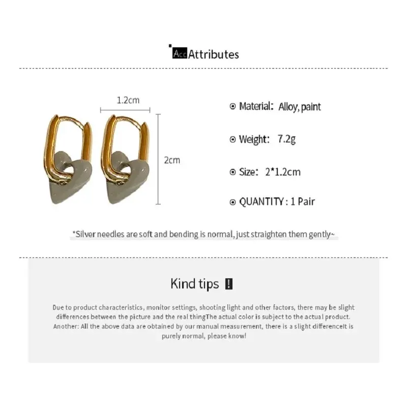 Hoop Earrings Cute Red Heart Earrings For Women Girls Simple Smooth Love Hoop Earrings Fashion Geometric Party Round Ear Jewelry