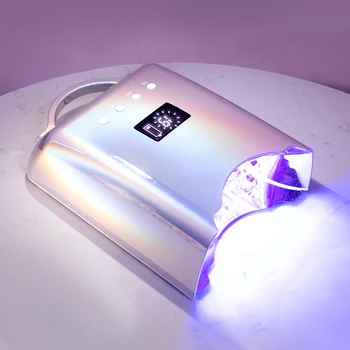 New Product 2025 Nail Supply Love This Diamond Shining Cordless Nail Drying Machine Portable 78W UV Light Emitting Diode Nail La 1