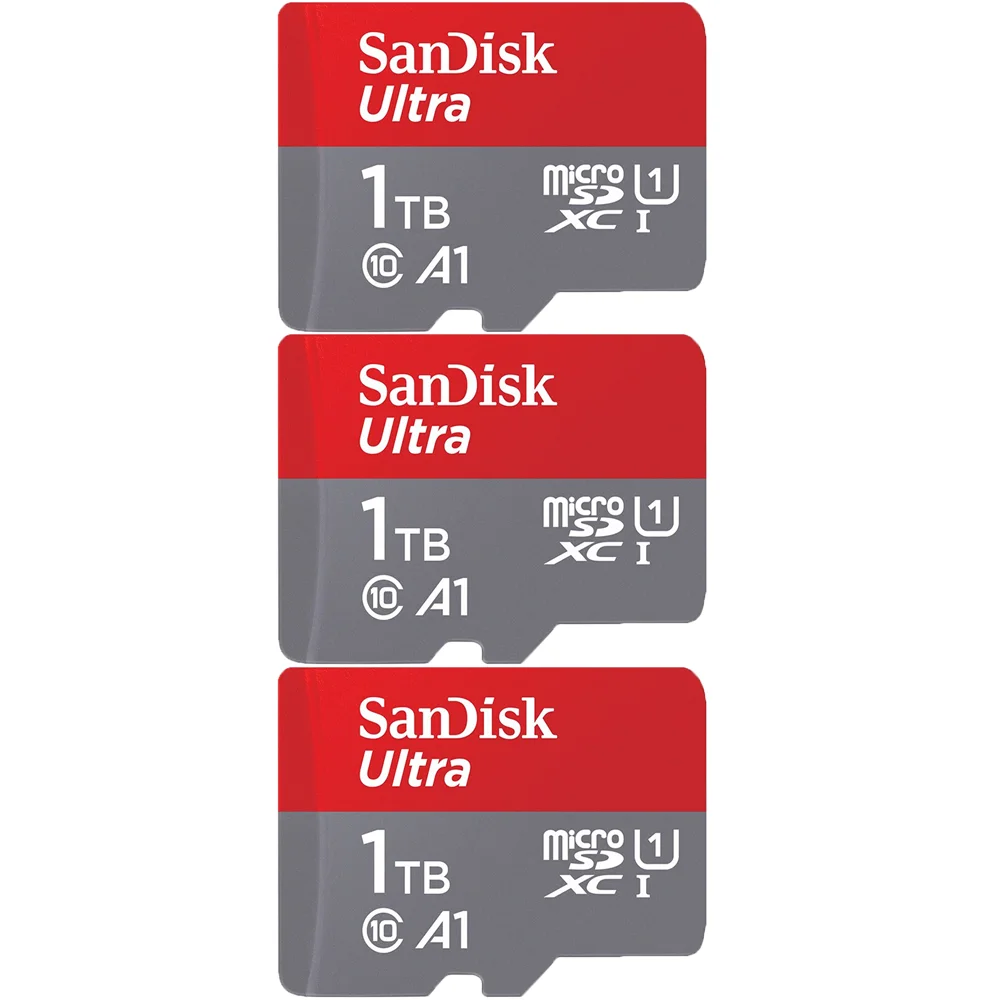 SanDisk 3 pcs sell 256GB micro SD A1 Ultra Memory Card SDXC UHS-I 120M/s 16GB 32GB 64GB 128G 400G 512G 1TB TF Card carto memoria 4gb sd card Memory Cards