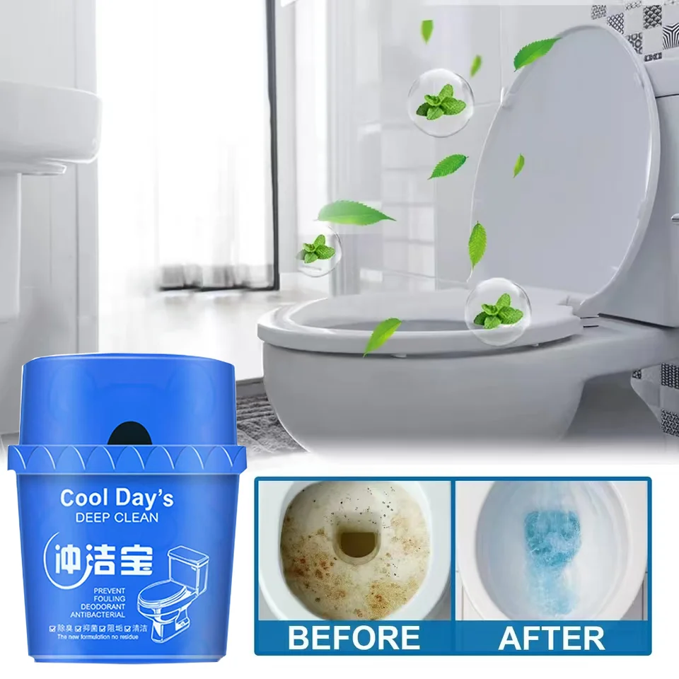 Powerful Toilet Cleaner Effervescent Tablet Deodorant Solid Cleaner Automatic Toilet Bowl Cleaner Toilet Tank Bathroom