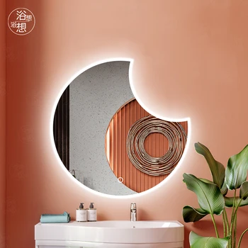 Moon Shaped Decorative Bath Mirrors 2