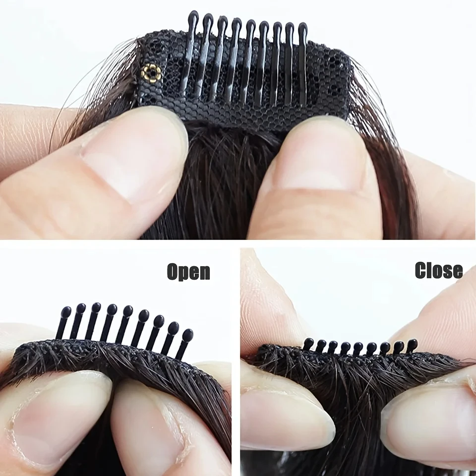 Synthetic Clip In Hair Bangs For Women