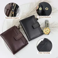 Card Holder Money Bag Wallet Male Men's Coin Purse Wallet RFID Anti-theft Man Leather Wallet Zipper Business 3
