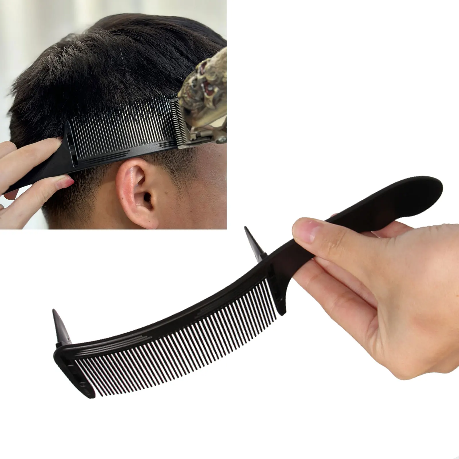 

Professional Positioning Comb Hair Cutting Flat Top Comb Salon Hairdressing Clipper Curved Combs For Men Styling Barber Tools