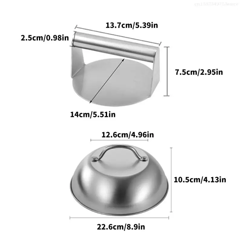 Set of 3 Hamburger Press Hamburger Maker Grilling Tool Patty Press for Grilling F0T6