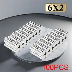 Strong Refrigerator Magnets for Home, Office, and Workshop - Versatile 6x2mm Größe (6x2 - 100pcs)