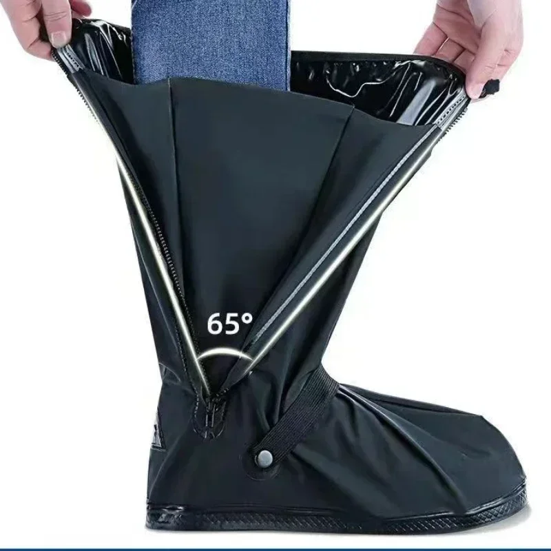 Reusable Motorcycle Scooter Dirt Bike Rain Shoes Cover Non-Slip Boot Covers Unisex Bicycle Shoes Protectors For Rainy Snowy Day