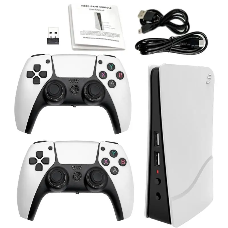 

Retro Game Console 40000 Game TV Game Box 2.4g 4K Hd Retro Game Device With Dual Wireless Controller For Players Boys Home
