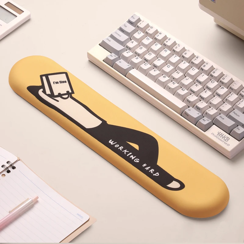 Silicone Wrist Mouse Pad Memory Foam Keyboard Hand Rest Office Wrist Rest Palm Rest Mouse Pad Soft Lay Flat