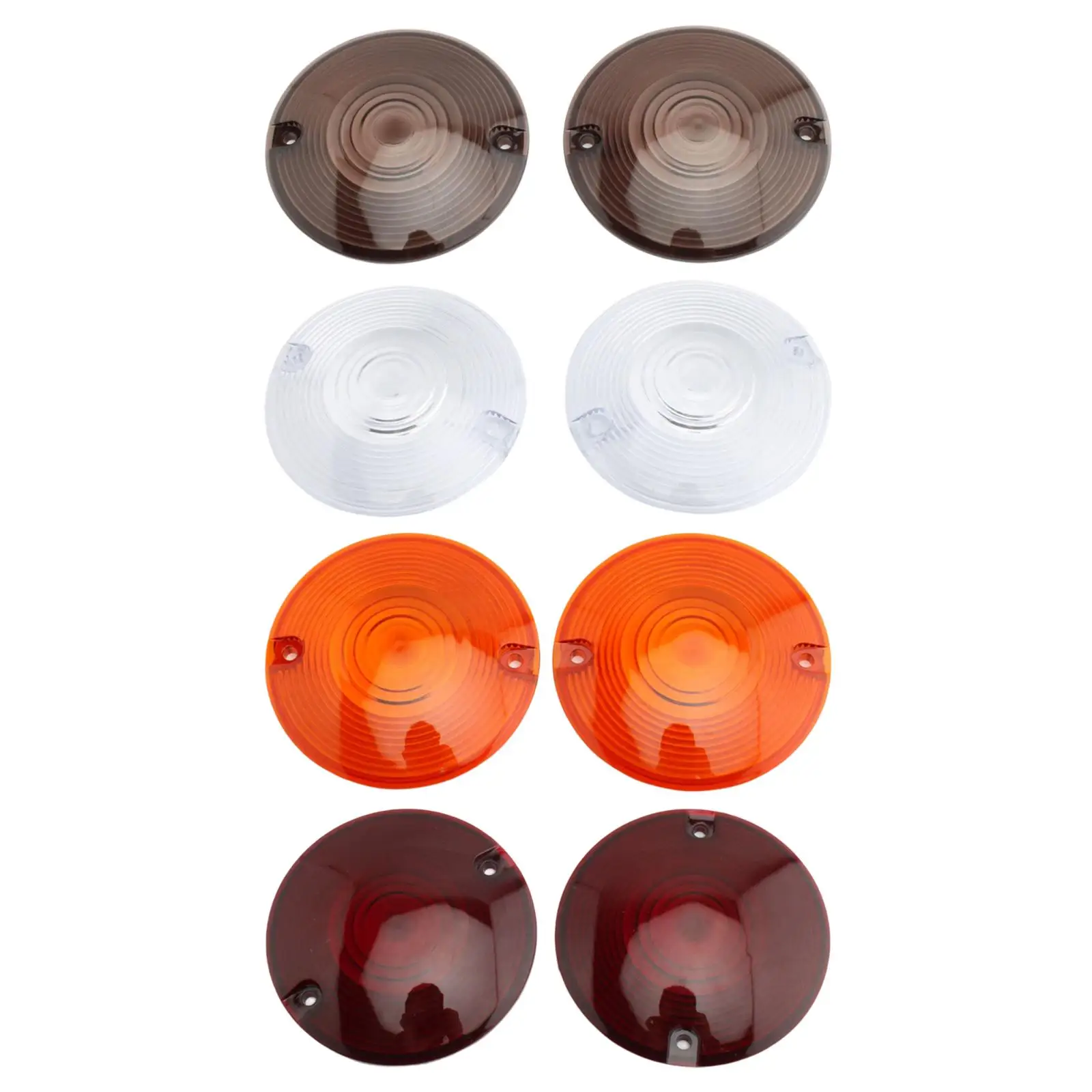 

2Pcs Motorcycle light type lens 1/4" Bezel Lens for Touring 1986-2014 Flst