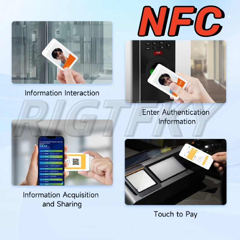 E-ink Picture Display Tag Electronic badge Passive NFC-Powered Nameplate 3.7inch E-Paper Price Label Business Badge Battery free