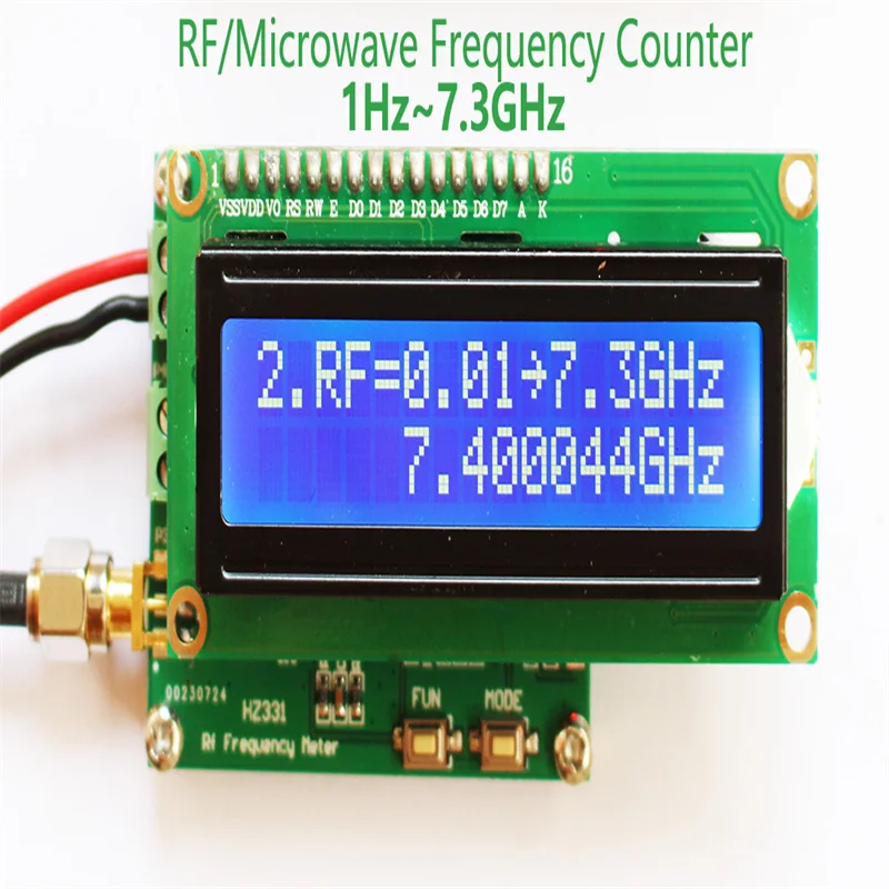 

Frequency Meter HF RF frequency meter 2.4G 3G 5.8G 6G 7G 1Hz~7.3GHz