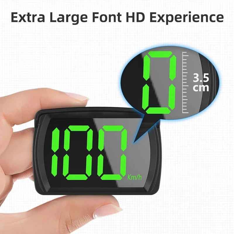 Car HUD Display Car Head Up Display Speed Meter Universal GPS Hud Digital Speedometer Big Font KMH for All Car Truck Plug and Play Auto Part