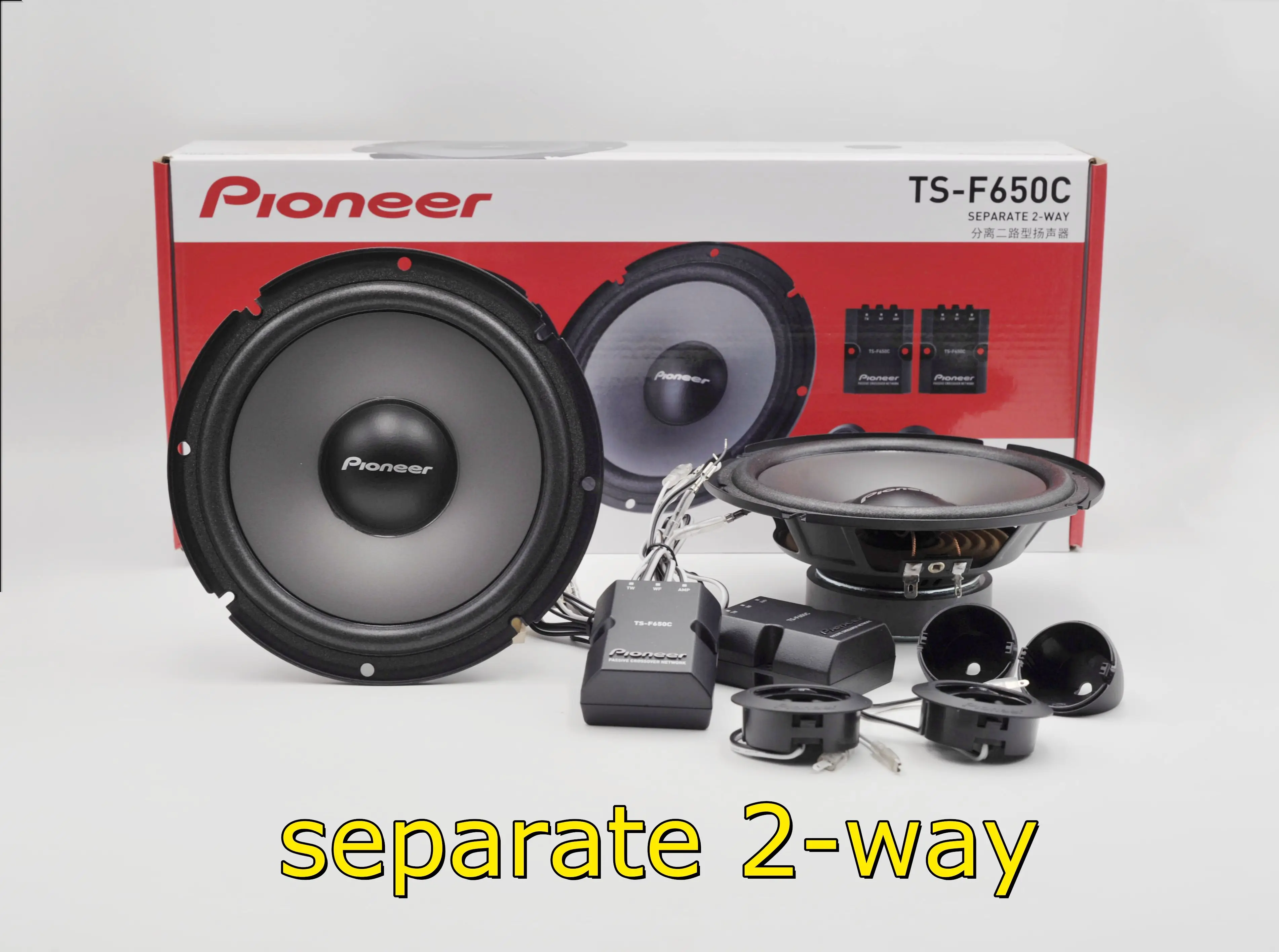 

PIONEER Car audio two-way split speaker 250W tweeter speaker medium bass speaker hi-Fi DJ shock effect