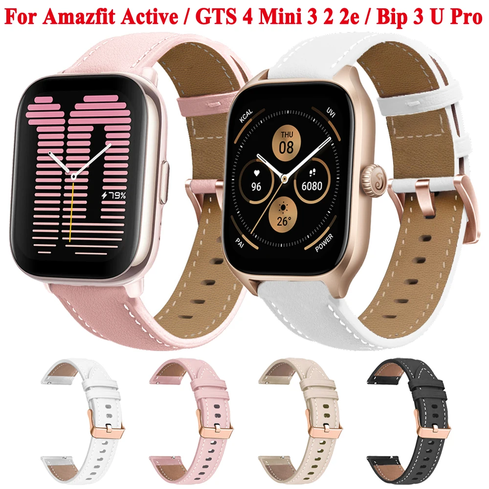 

20mm Watch Band For Huami Amazfit GTS 4 Mini GTS 3 2 Mini Strap For Amazfit Active / Bip U 3 Pro / GTS 2e Replacement Bracelet
