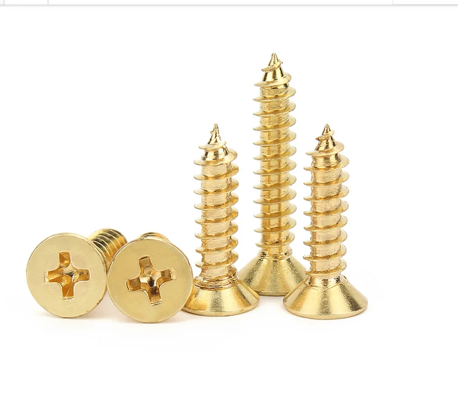 Both comfortable and chic New 500 Piece Brass Plated Wood Screw