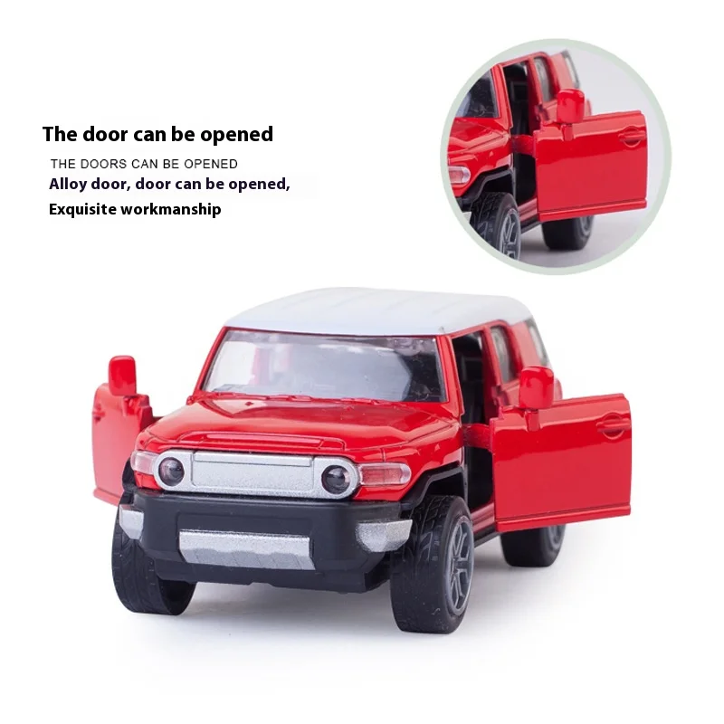 Land Cruiser 1:36 합금 모델 장난감, 레트로 풀백, 견고한 구조, 어린이 및 수집가에게 좋은 선물