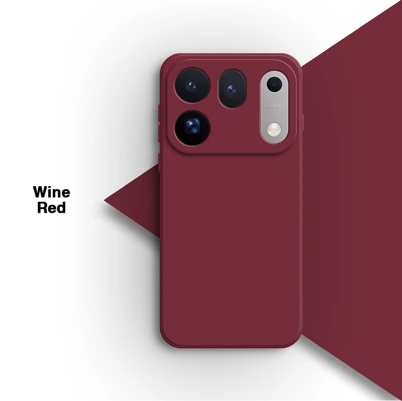 Premium Soft Liquid Silicone Phone Case with Lens Protection - Shockproof Back Cover