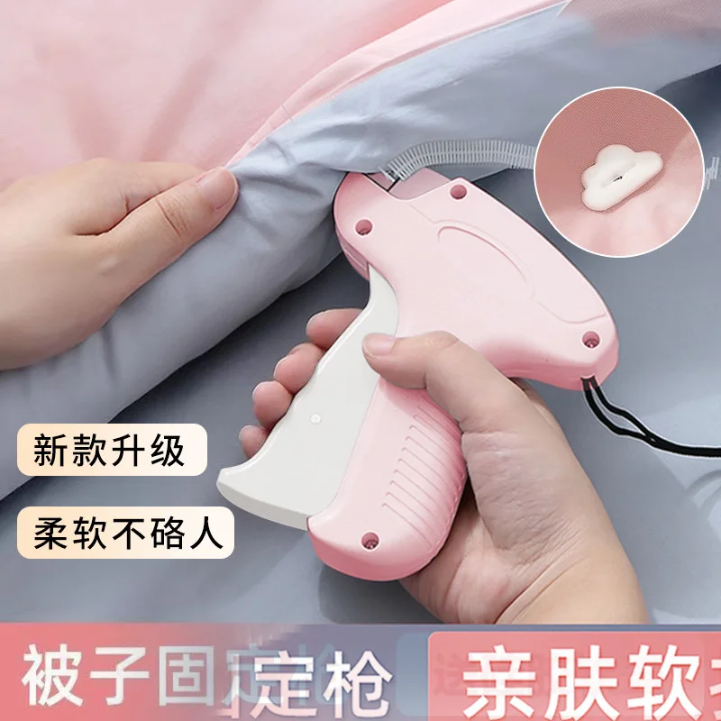 휴대용 의류 가격 라벨 메이커 태깅 태그 건, 퀼트 거치대 코너 커버, 미끄럼 방지 고정 버클 라벨러 기계