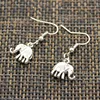 New Fashion Handmade Lovely Thailand Mounts Elephant Pendants Silver Color Earrings For Womens Style 4