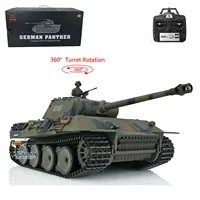 2.4Ghz Henglong 1/16 German Panther V RTR RC Tank 3819 W/ 360° Turret 7.0 Ver Plastic Ready To Run Radio Controled Toy Tanks 2
