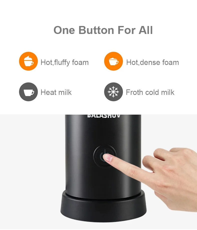 Description Picture 4 of itemHot Cold Milk Frothers Machine High Quingity Chocolate Mixer For Cappuccino Coffee Latte Household Electric Milk Frother Foamer