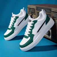 2025 Spring Women Shoes Outdoor Green Leather Casual Sneakers Men Sport Running Breathable Walking Flat Female Footwear Fashion