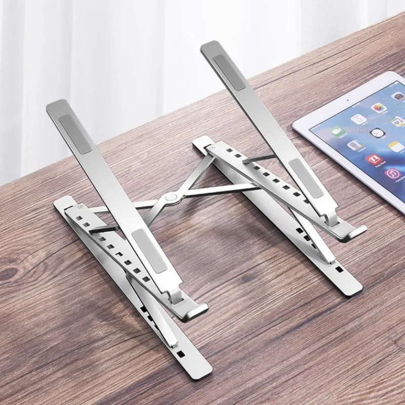 Macbook 노트북 스탠드 접이식 조절 가능 알루미늄 컴퓨터 PC 태블릿 스탠드 노트북 테이블 노트북 홀더 열 방출