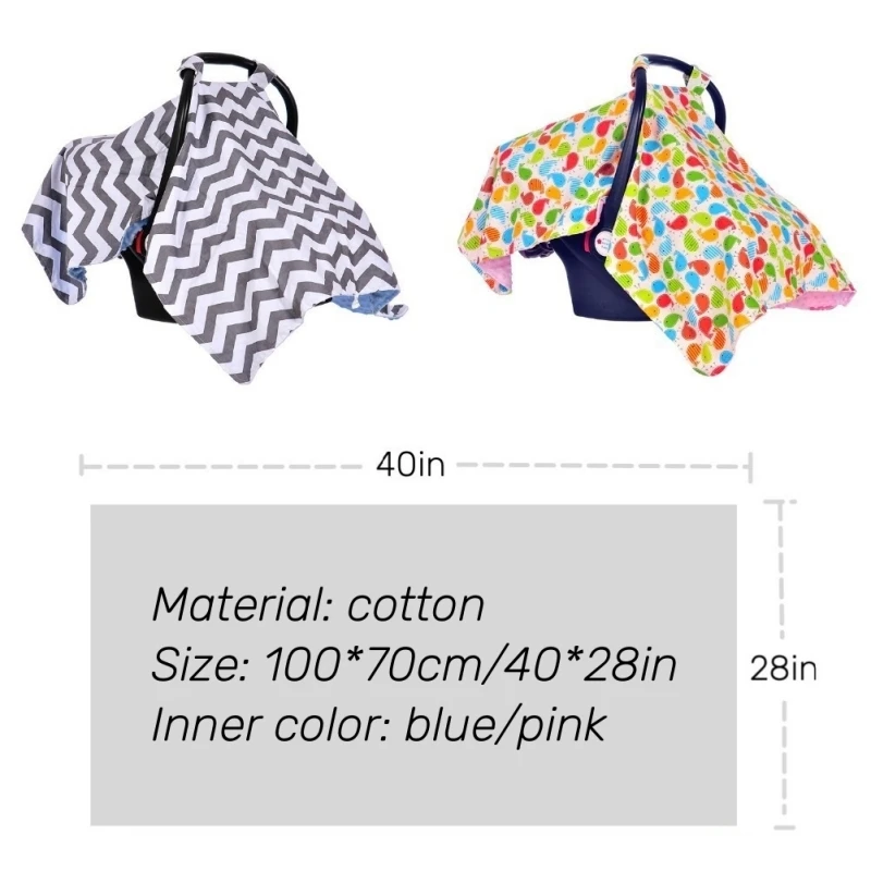 Thank u Mom Baby Carseat Conapy Baby Carrie Cover Shopping Cart Cover Multi-Use Infant Blanket