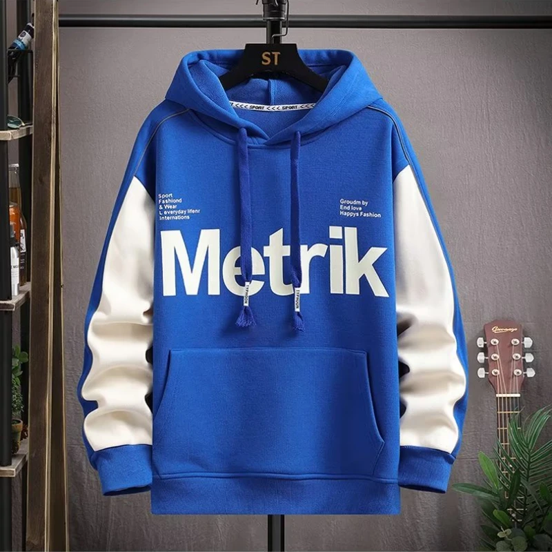 Fashion Men's Sets Japan Style Autumn Winter Elastic Waist Trousers+Long sleeve Pullover Sweatshirt Set Casual Men Clothing Sets 4