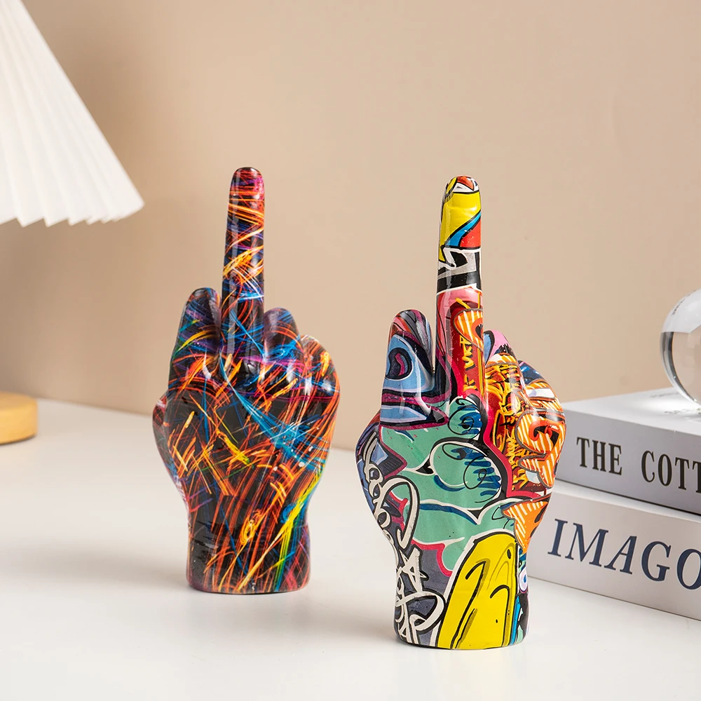Edgy Graffiti Gesture Sculpture