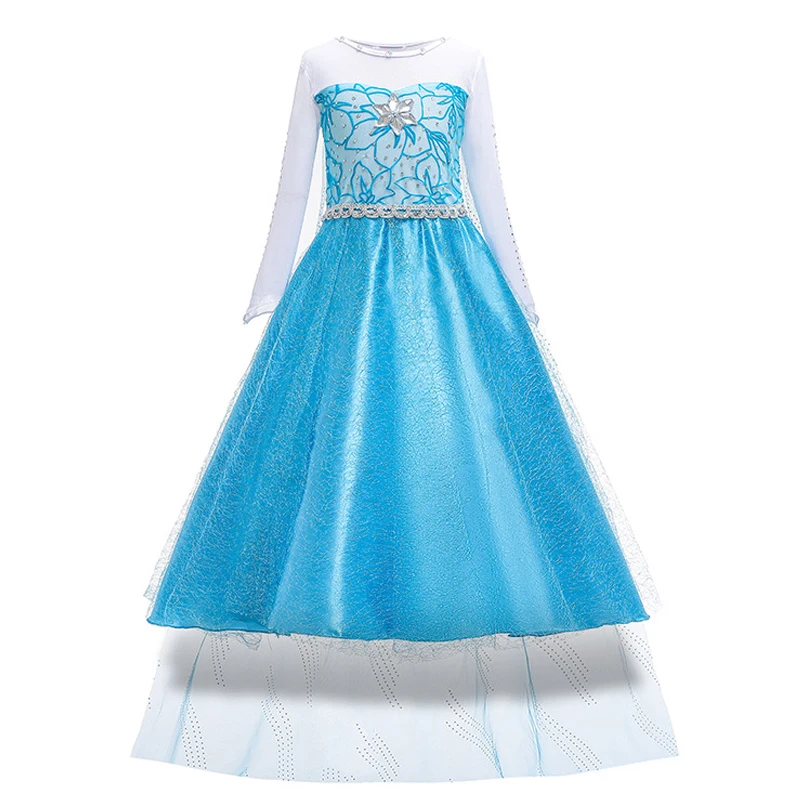 thumbnail image 1 of Disfraz de Frozen para niñas, vestido de princesa, Reina de la nieve, Cosplay, Carnaval, cumpleaños, ropa de Elsa, ropa de fantasía, 2 a 10 años, 1 of 5