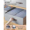 Double Row Clothing Storage Box Home Fabric Sorting Box Wardrobe Layering Artifact Clothes and Pants Double Row Storage Basket 1