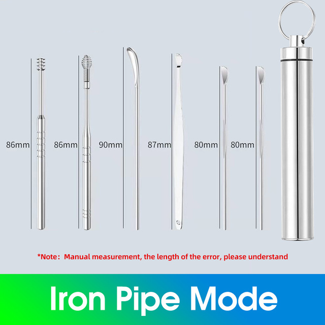 6Pcs Ear Wax Remover Ear Cleaning Kit Curette Ear-Picker Ear Ceruman Pick Cleaning Tool Ear Cleaner Earwax Remover Set