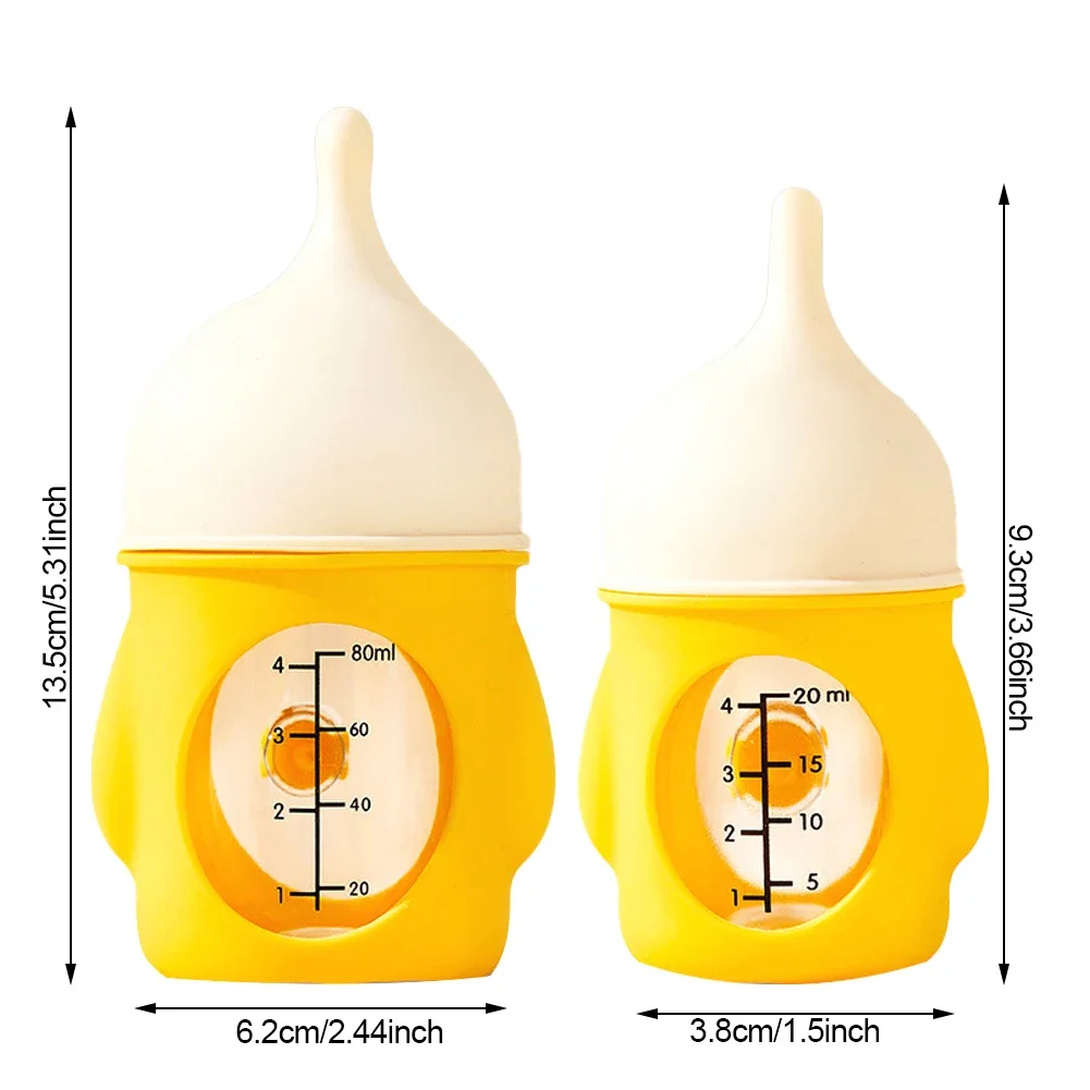 Small Pet Feeding Bottle Newborn Pet Nursing Water Milk Drinking Bottle Animal Drinking Tool 20/80ml Pacifier Accessaries