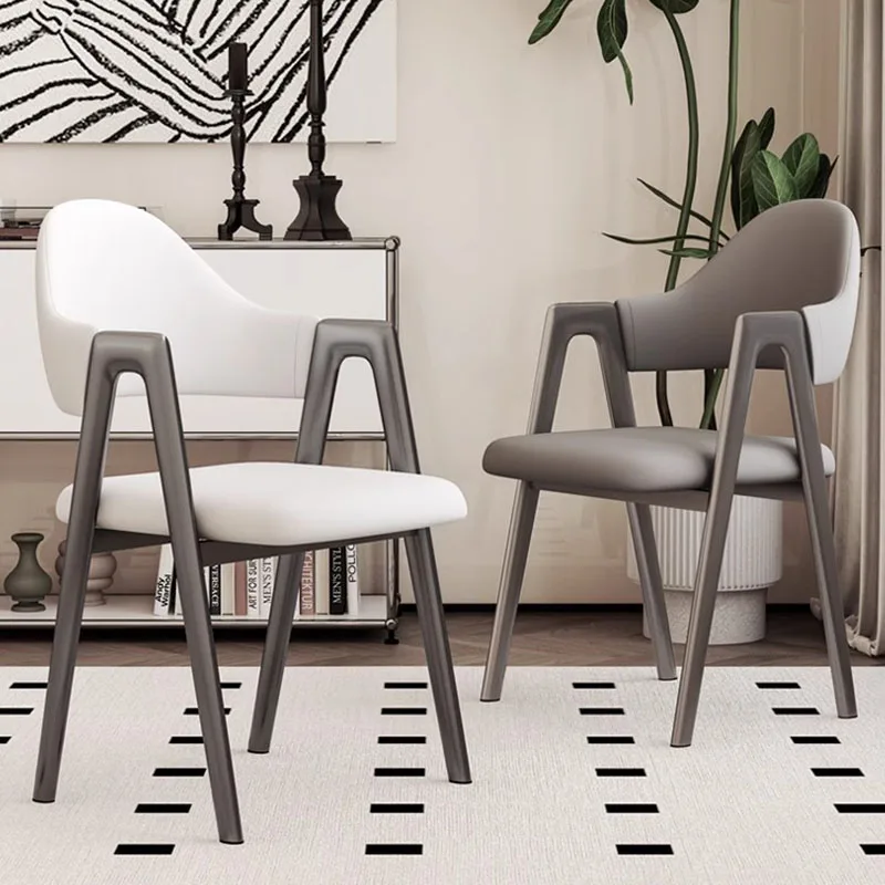 Balcony Designer Backrest Restaurant Chairs Luxury Accent Office Gaming Chairs Home Styling Chaises Salle Manger Home Furniture