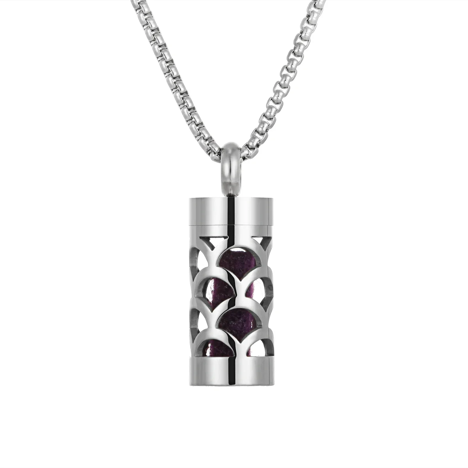 Stainless Steel Aromatherapy Diffuser Pendant Necklace