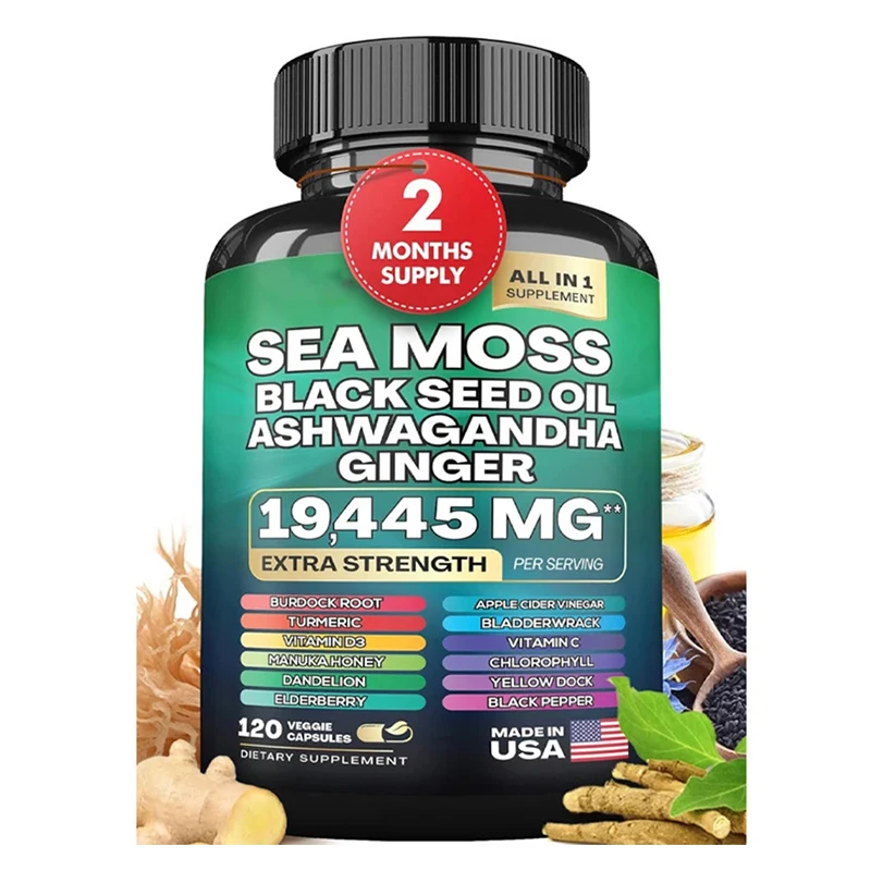 

1 bottle of seaweed gum with 60 capsules, enhancing strength, energy, endurance, enhancing immunity, and antioxidant properties